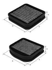 UNIFLUX FILTERS xc463 -  Фильтр воздуха в салоне